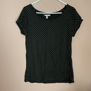 Banana republic top black and white large